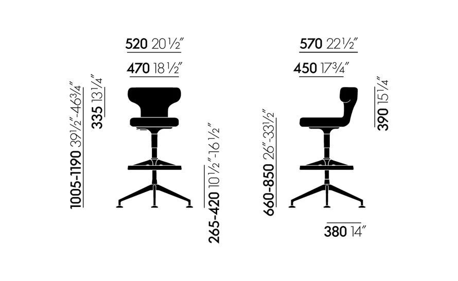 Vitra Pivot Counter Stool - Image 4
