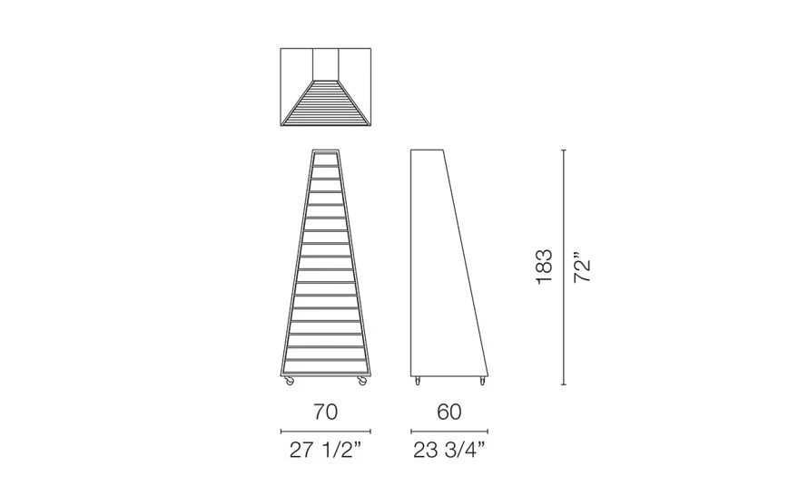 Pyramid Chest Of Drawers - Image 3