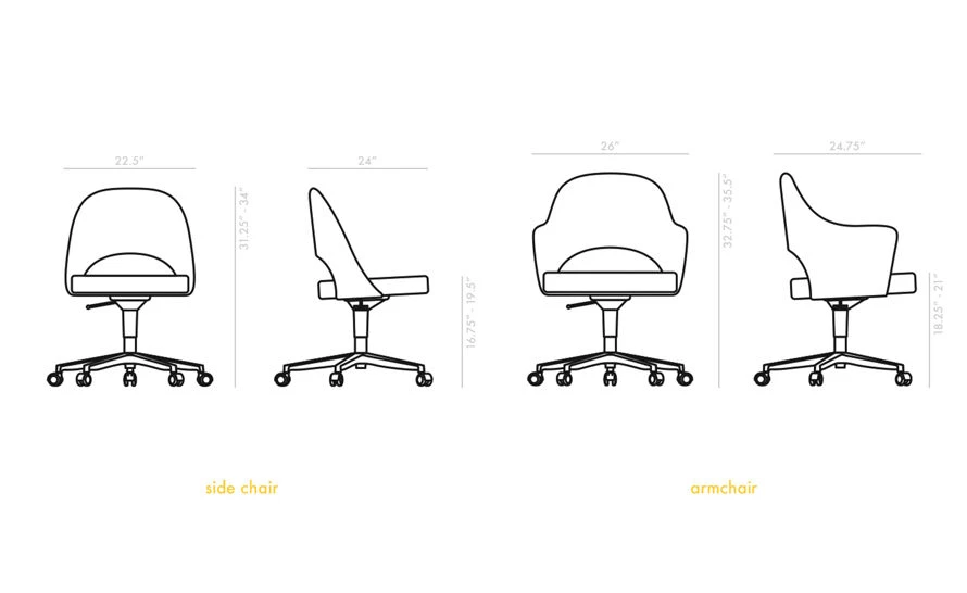 Saarinen Executive Swivel Arm Chair - Image 9