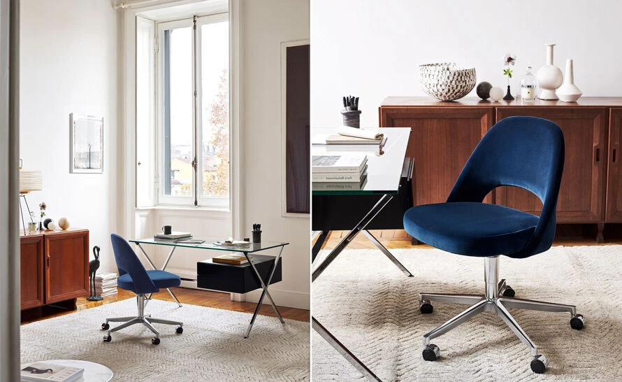 Saarinen Executive Swivel Side Chair - Image 5