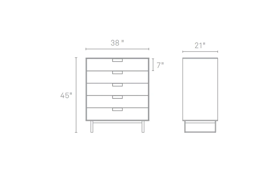 Series 11 Five Drawer Dresser - Image 2