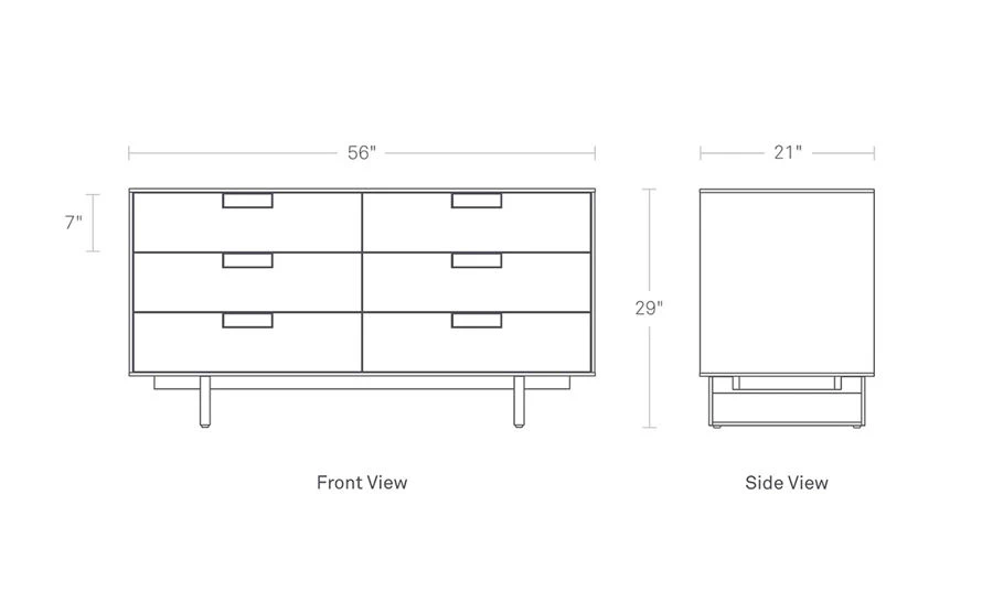 Series 11 Six Drawer Dresser - Image 6
