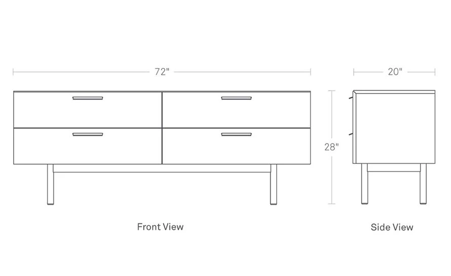Shale 4 Drawer Dresser - Image 3