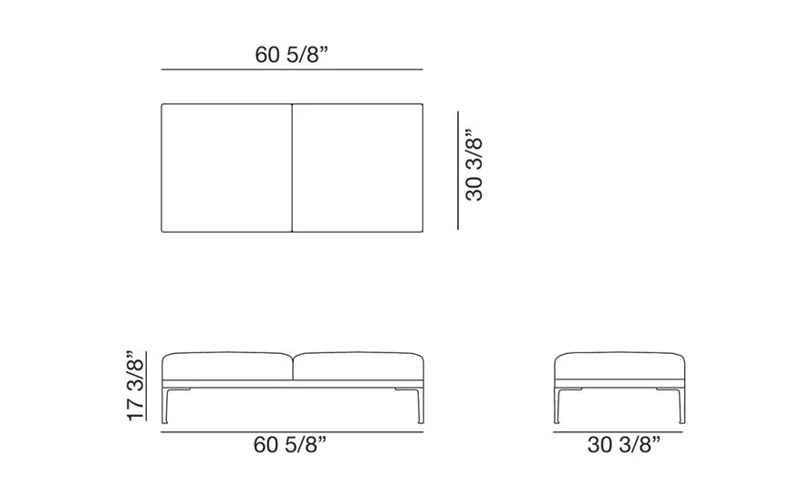 Steeve Two Seat Bench - Image 4