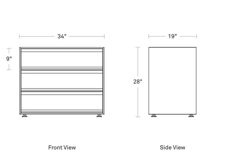 Superchoice 3 Drawer Dresser - Image 13