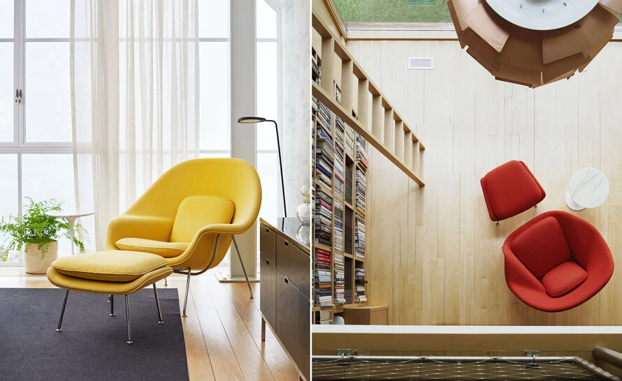 Womb Lounge Chair & Ottoman - Image 13